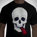 Skull Tongue LED T-Shirt - Image 4