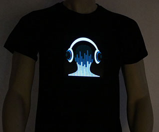 dj led shirt