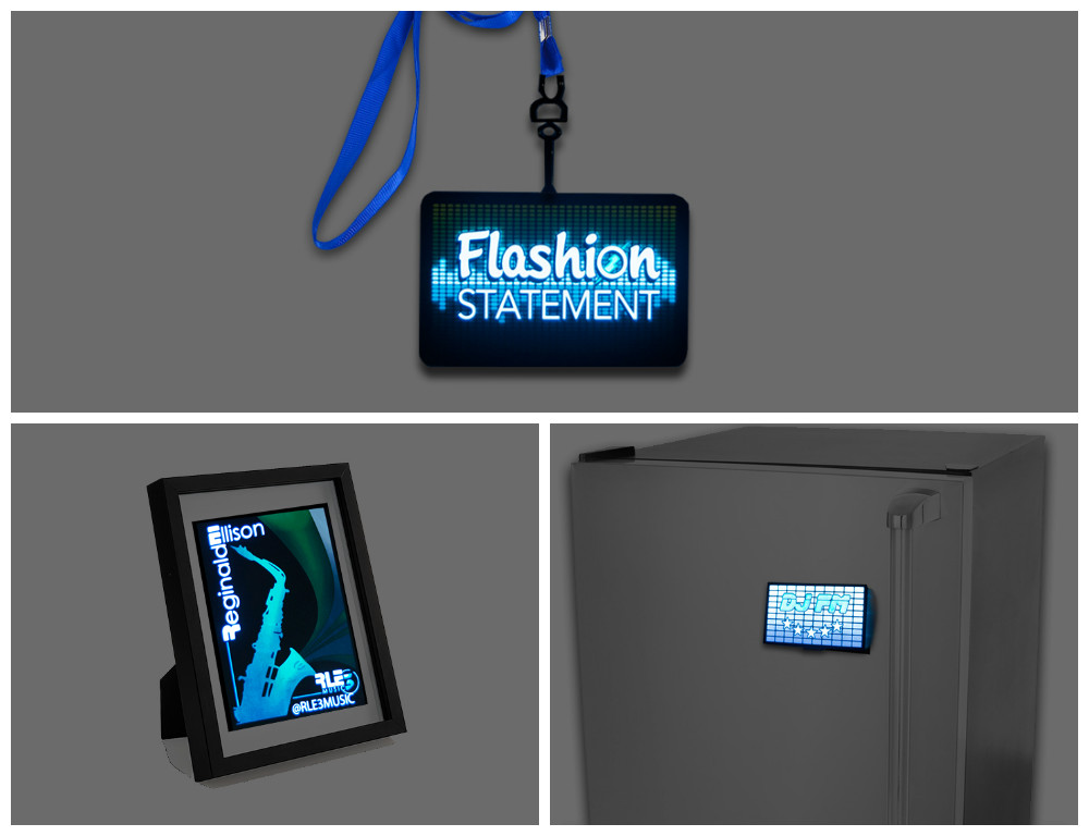 LED Lanyard, magnet and picture frame