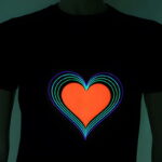 Rainbow Heart LED Light Up T-shirt - Image 3