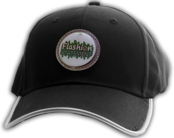 Black Baseball Hat with Curved Brim