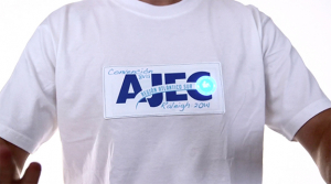 Custom Design White LED Shirt On Guy