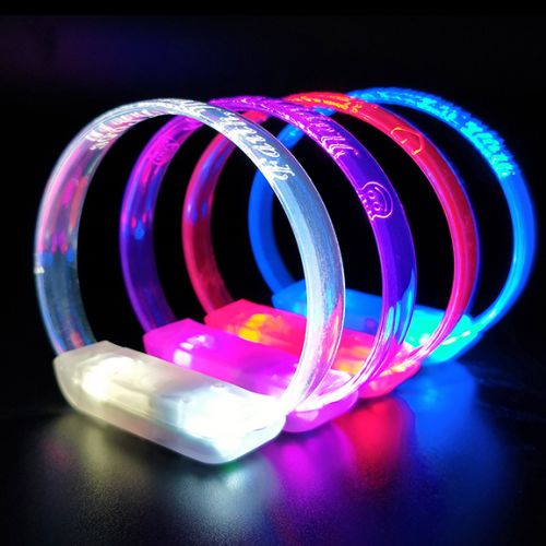 Multicolor Engraved LED Wristbands