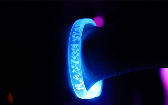 Blue custom LED Bracelets