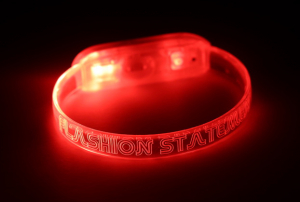 Engraved Red LED Bracelet