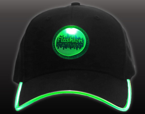 Green LED Hat