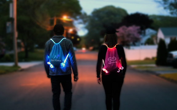 Custom night event LED Bags