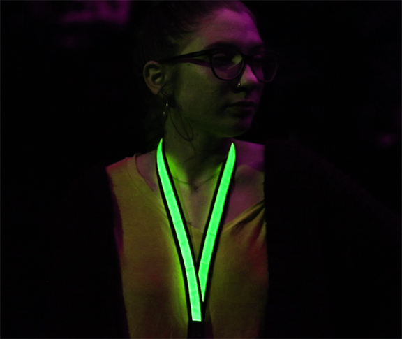 Green LED Lanyard Example