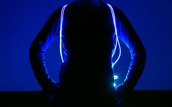 Blue LED Drawstrings