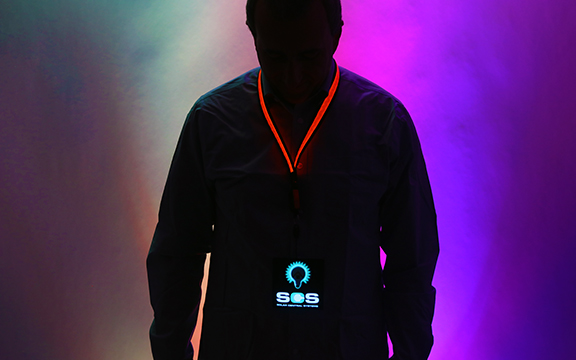 Solar Central Systems Custom EL Badge and LED Lanyard