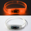 Orange LED Bracelet, Lit Up in Dark, Turned Off and Clear