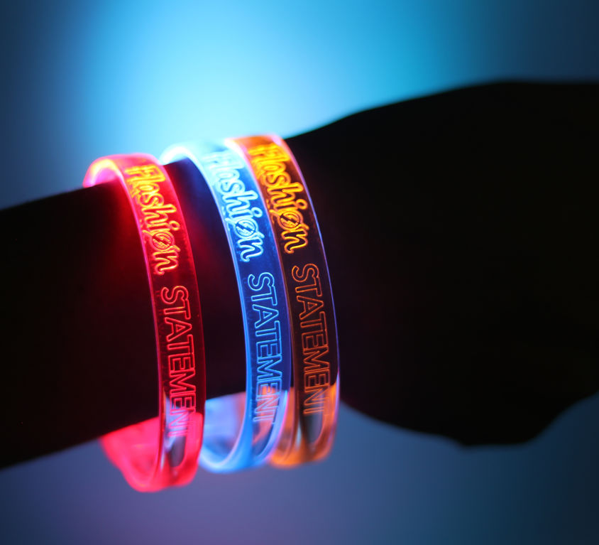 Custom engraved LED Bracelets