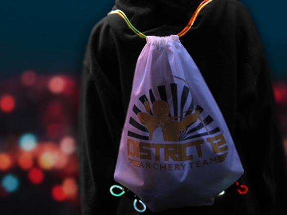 District 12 Archery Customized LED Drawstring Backpack