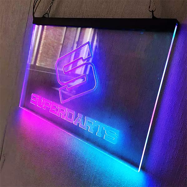 RGB Lights LED Acrylic Sign anging Blank Acrylic Plate