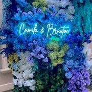 Light up neon sign for wedding party