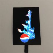 glowing EL poster lighting up