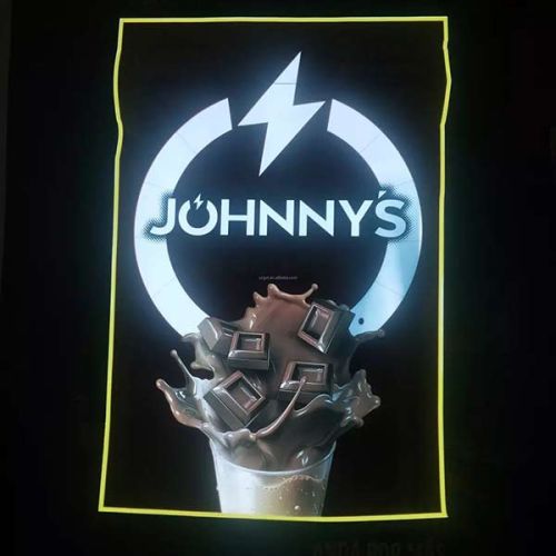 Johnny Rockets chocolate milk shake el poster design