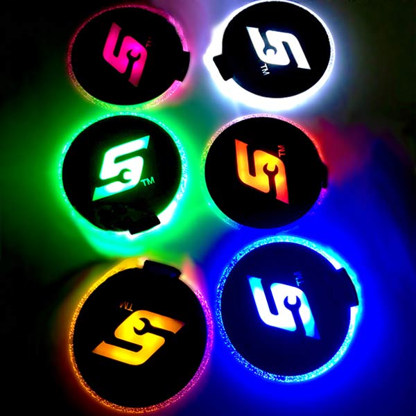 Custom LED Light Up Coasters