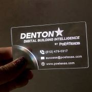 White light L.E.D business card for cool branded promotional item