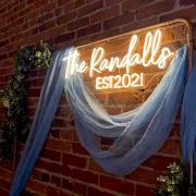 Custom wedding neon sign