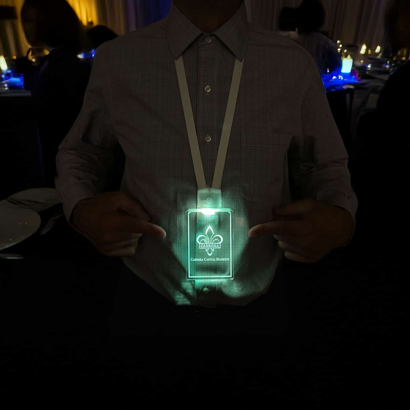 Custom Acrylic LED Badges