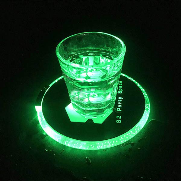 Custom Acrylic LED Light Up Coasters