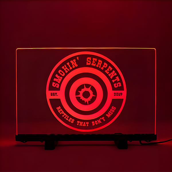 Custom Edge Lit Acrylic LED Signs