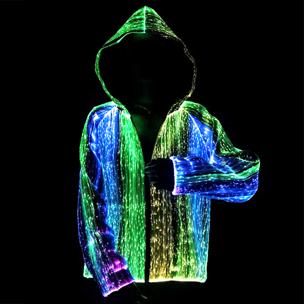 Light Up Hoodie Fiber Optic LEDs Flashion Statement