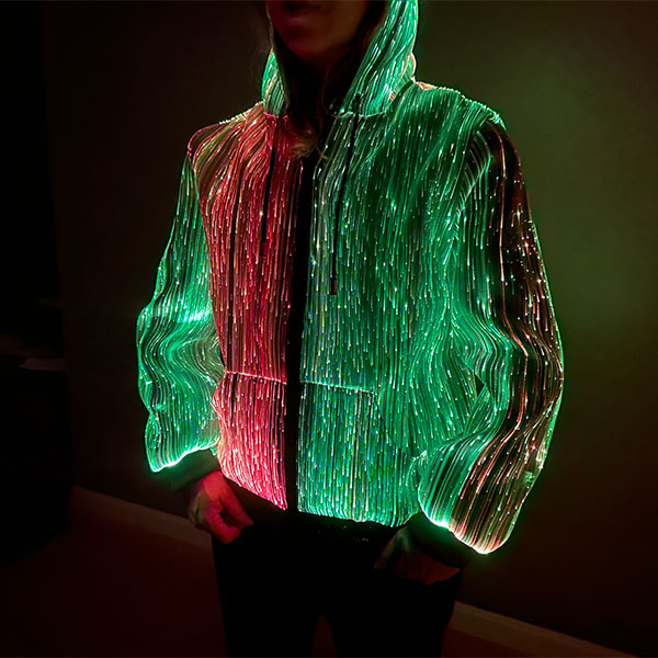 Fiber deals optic hoodie