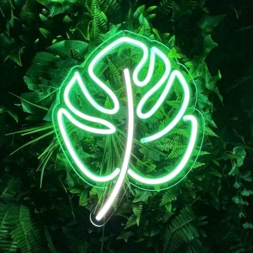 Monstera Leaf Neon Sign