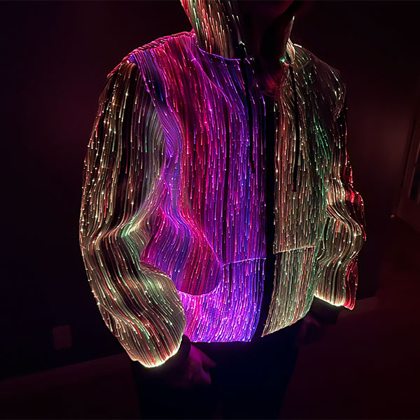 Flashion Statement Light Up Hoodie (Fiber Optic LEDs)