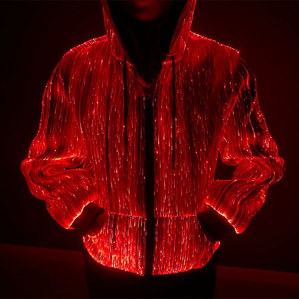 Flashion Statement Light Up Hoodie (Fiber Optic LEDs)