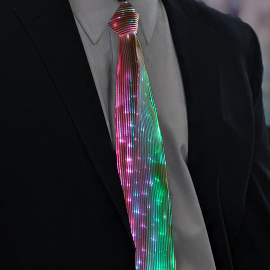 Fiber Optic Light Up Tie