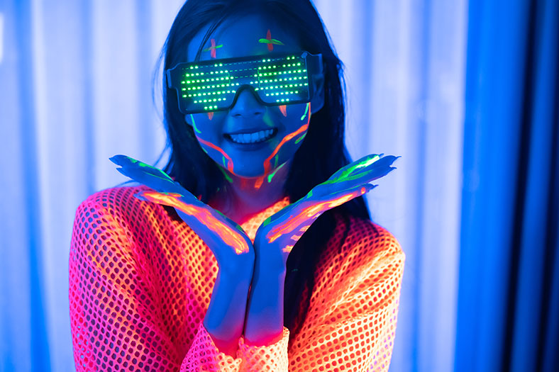 neon giveaway items to stand out
