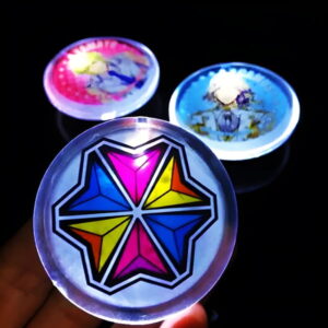 Battery Powered Light Up Pin Close-Up