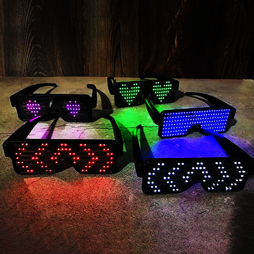 Light Up Animated LED Sunglasses