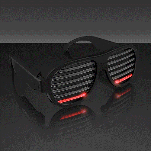 Sound activated led sunglasses deals
