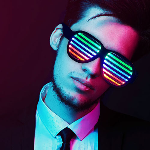 Sound Activated LED Sunglasses