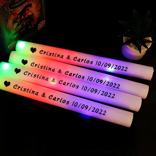 Custom 16″ LED Foam Sticks