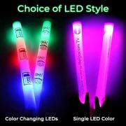 Two different styles of LED to choose when customizing LED foam sticks