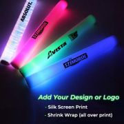 Add your design or logo onto custom LED foam sticks