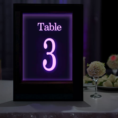 Engraved Acrylic Sign in LED Frame