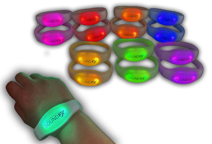 a group of colorful wristbands