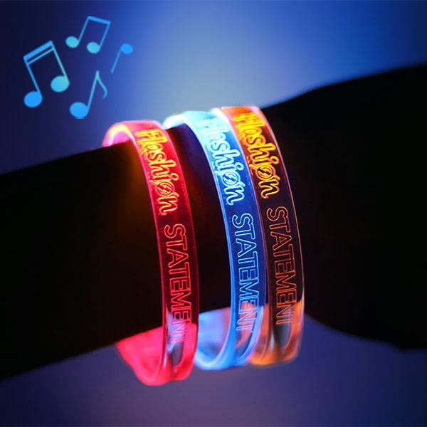 Custom Sound Activated LED Bracelets