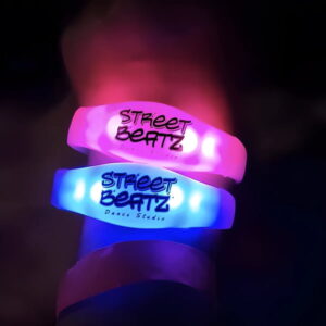 Soft LED wristband with remote sync feature