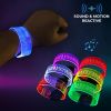 Custom XL Magnetic LED Wristbands: Sound Activated