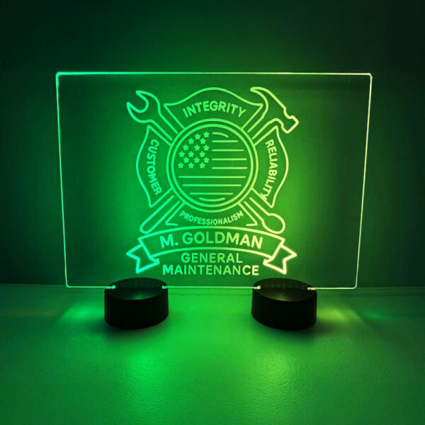 Large Acrylic LED Table Sign Centerpiece - Image 3