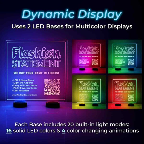 Large Acrylic LED Table Sign Centerpiece - Image 8