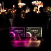 Acrylic LED Table Cards with Stand