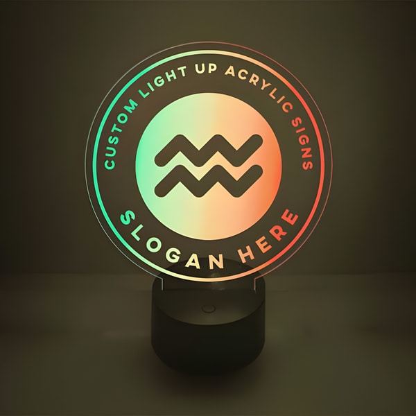 Dual Color Acrylic LED Table Sign
